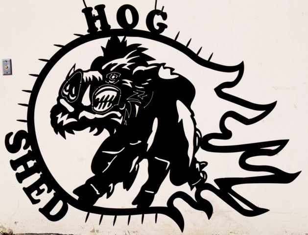 custom metal  sign motorcycle hog harley